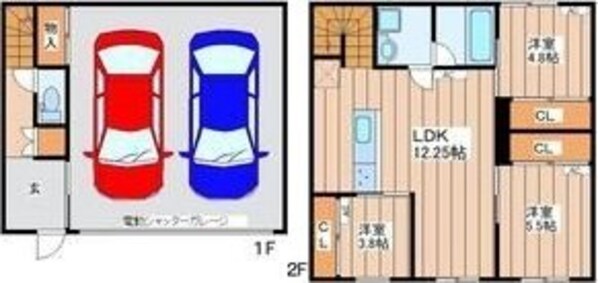 Garage Villa Shivers Aの物件間取画像